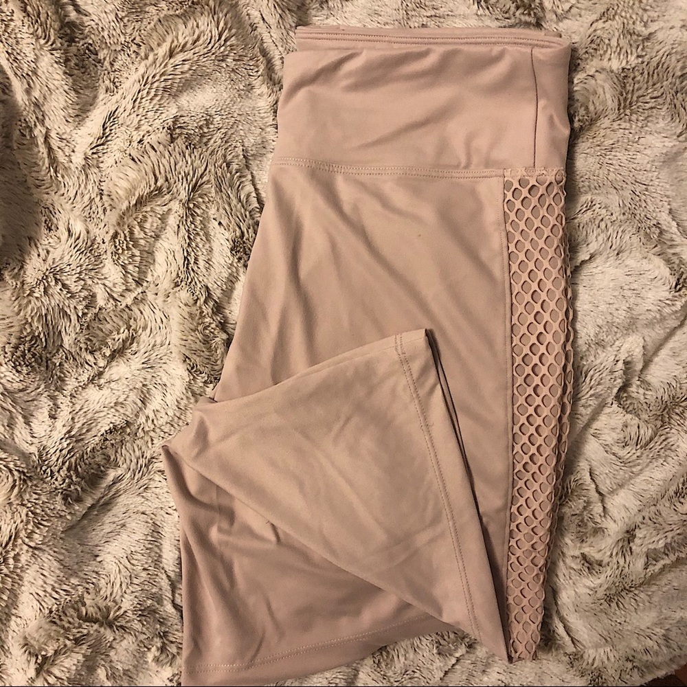 TAN VICTORIA SPORT BIKER SHORTS